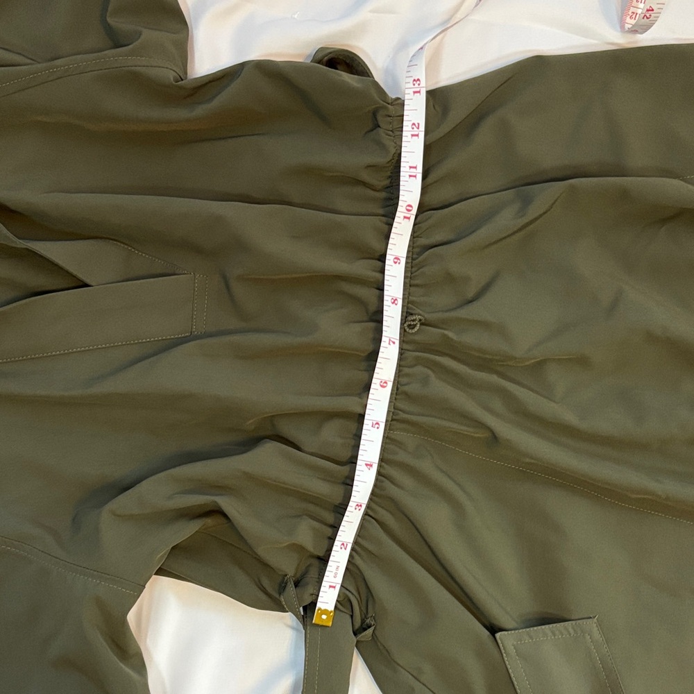 NWT Calvin Klein Olive Green A-line Shirtdress, Size 2 - Picture 13 of 14